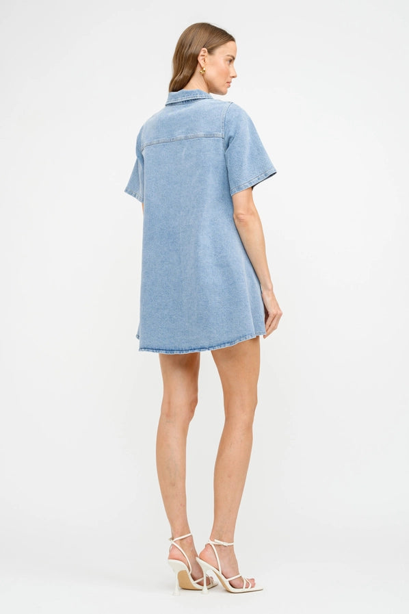 Paloma Denim Shirt Dress