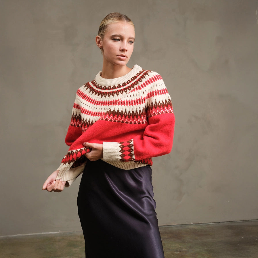 Pheobe Nordic Pattern Sweater