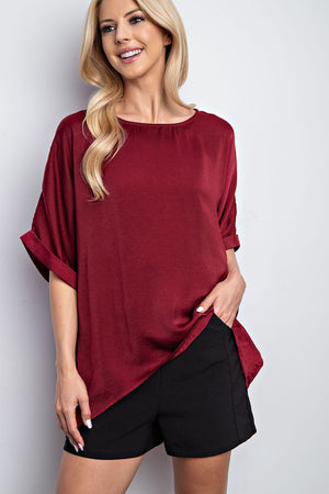 Oversized High Neck Top