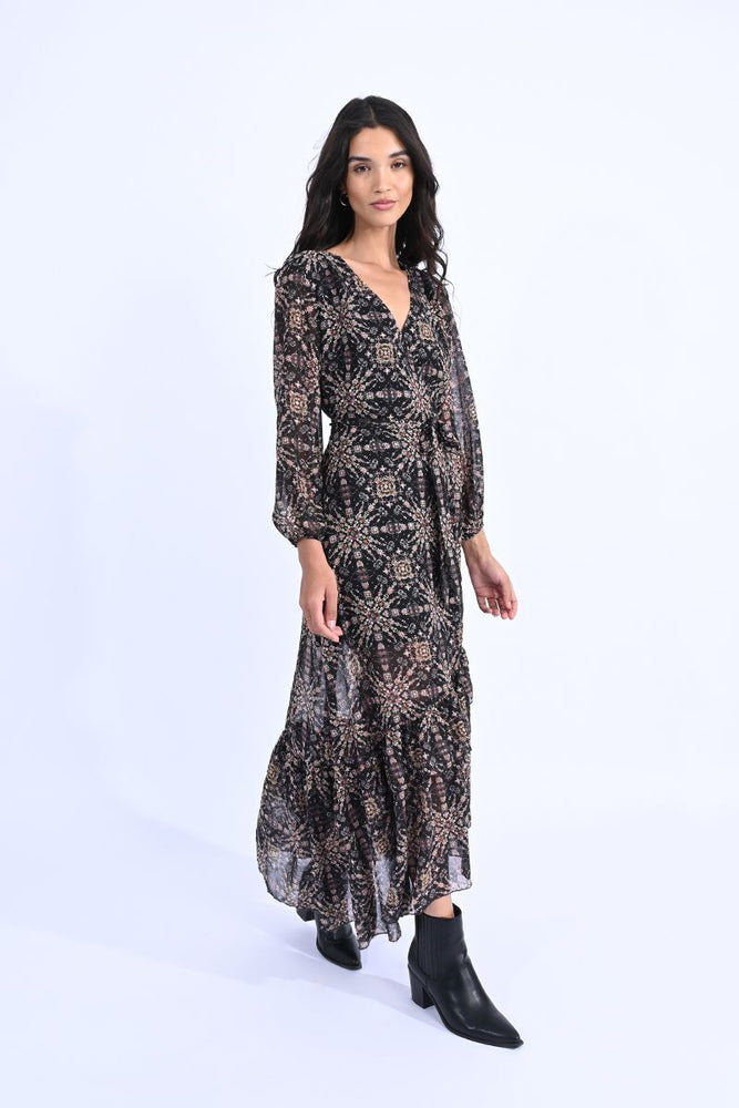 Printed Wrap Dress