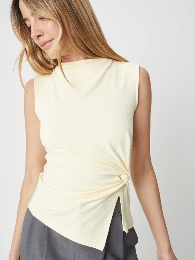 Josephine Twist Top/Butter Yellow