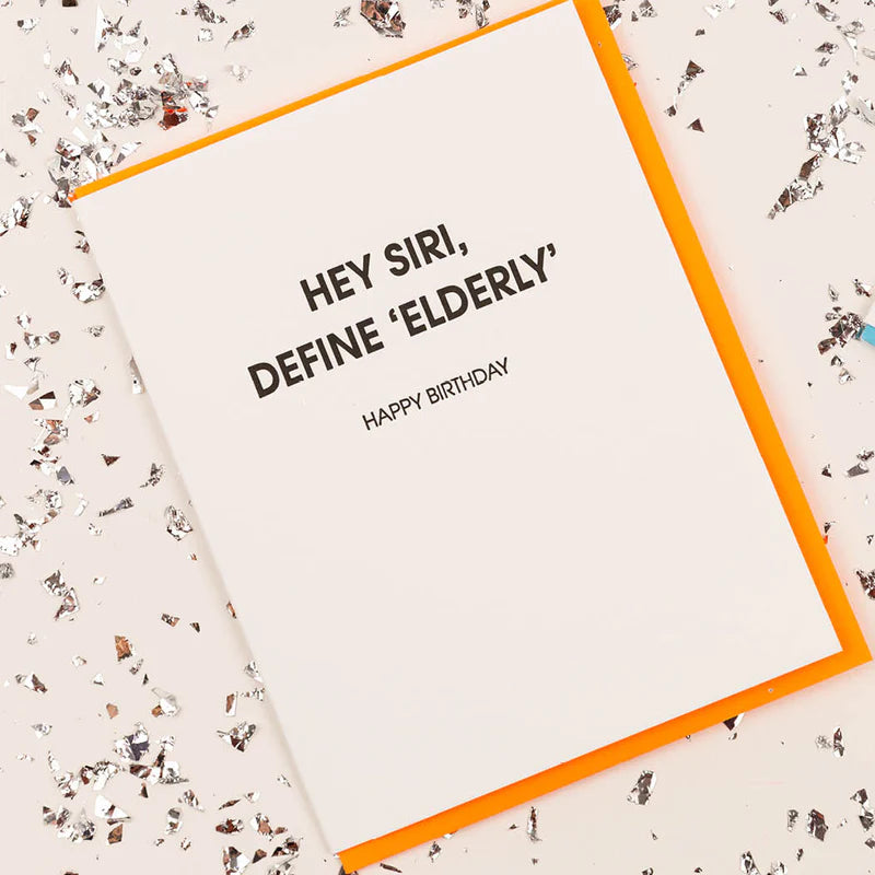 Siri Define Elderly Card