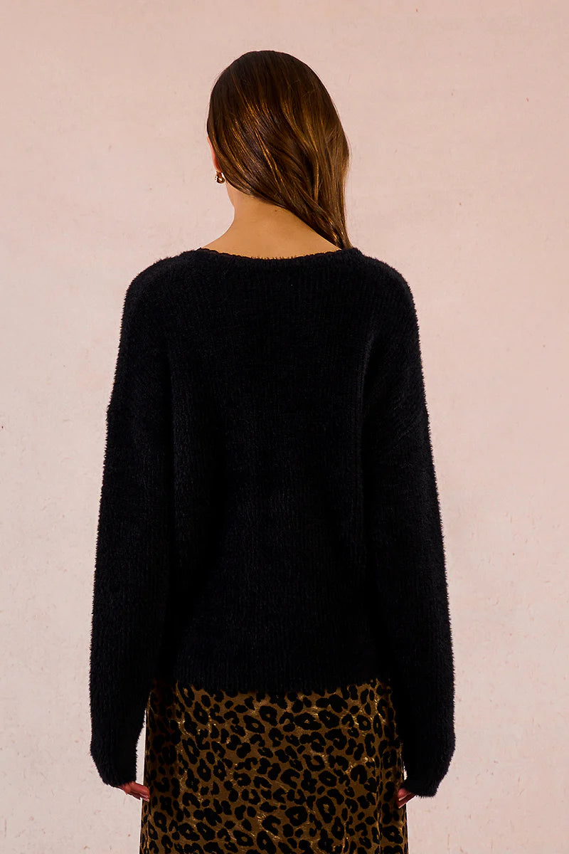 Norah Lace Detail V Neck Sweater