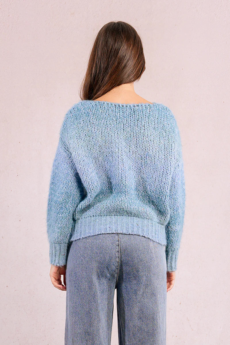 Paige Blue Knit Sweater