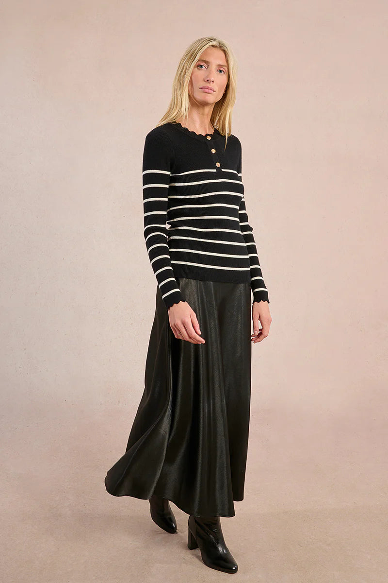 Tess Striped Knit Top