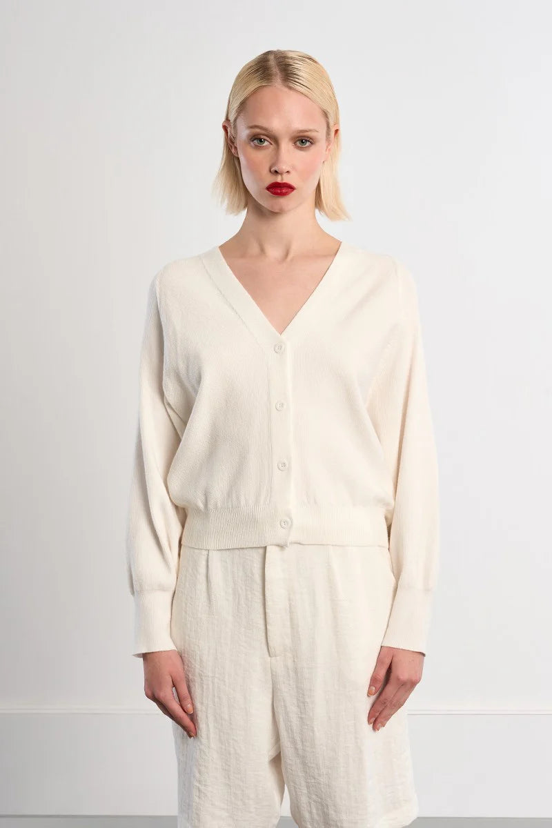 Women's soft knit button front cardigan