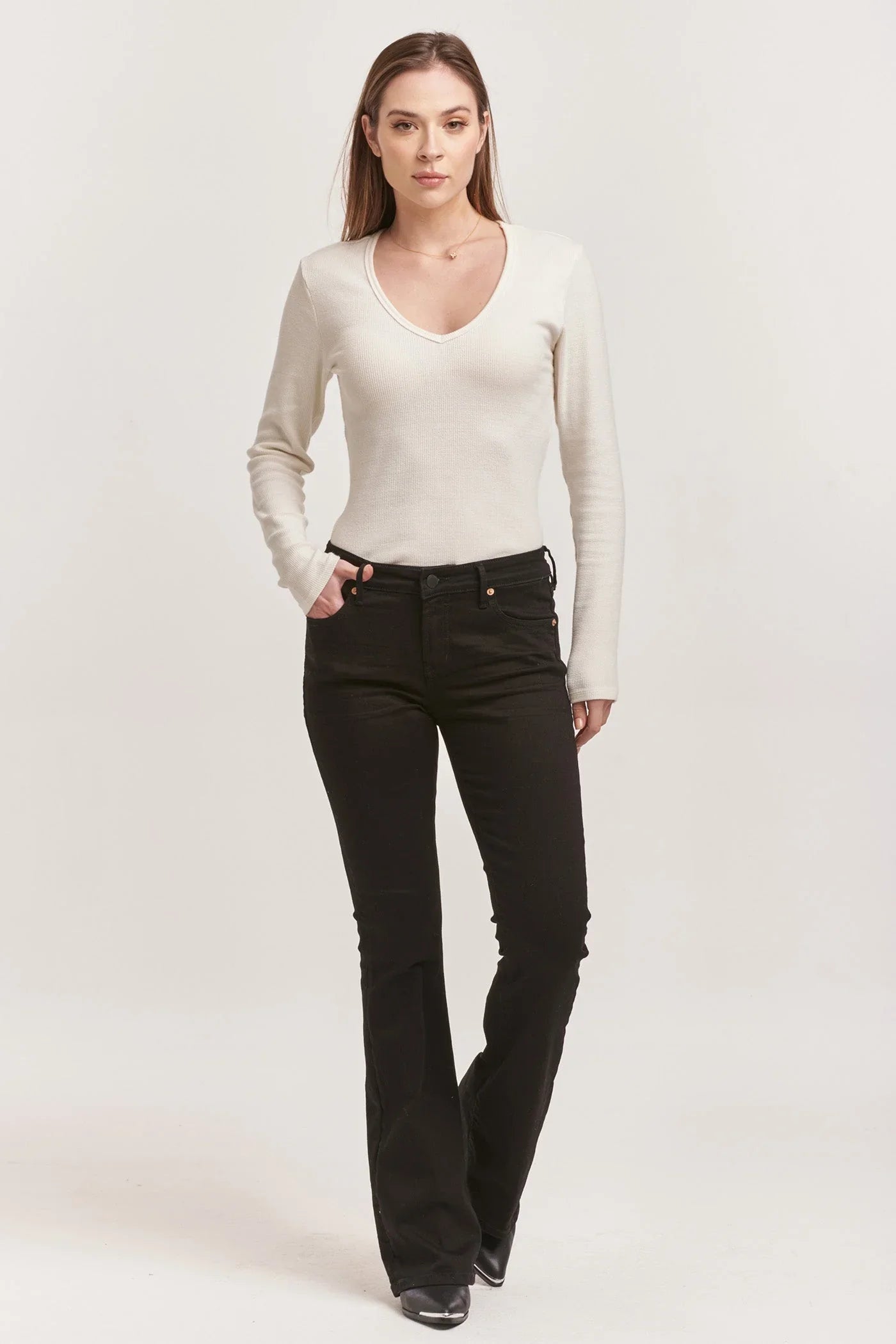 Jaxtyn Black Bootcut Denim
