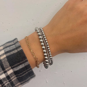 Waterproof Silver Ball Bracelet