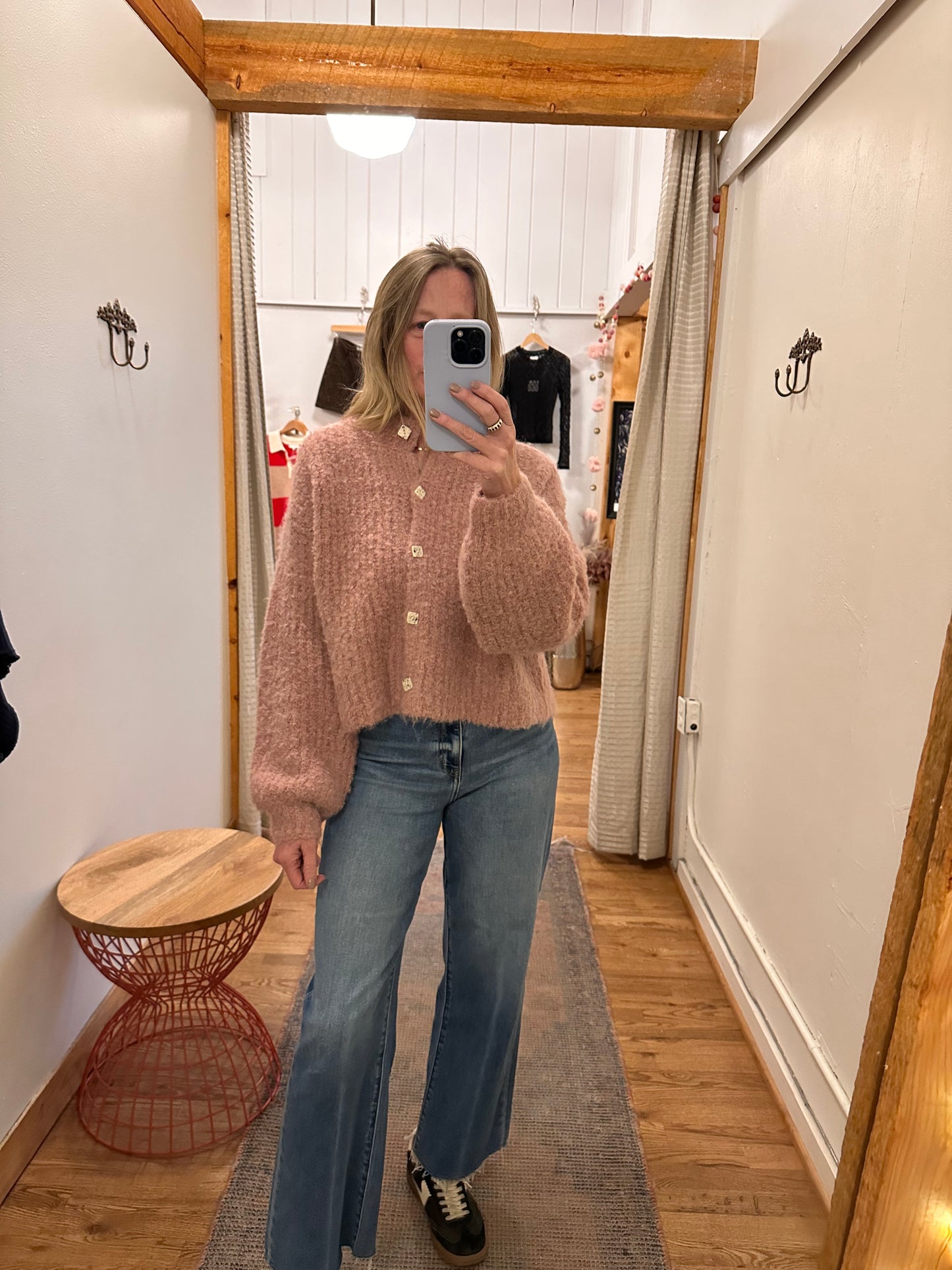 Rachel Blush Cardigan