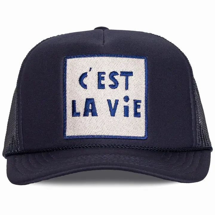 C'est La Vie Trucker Hat/Navy