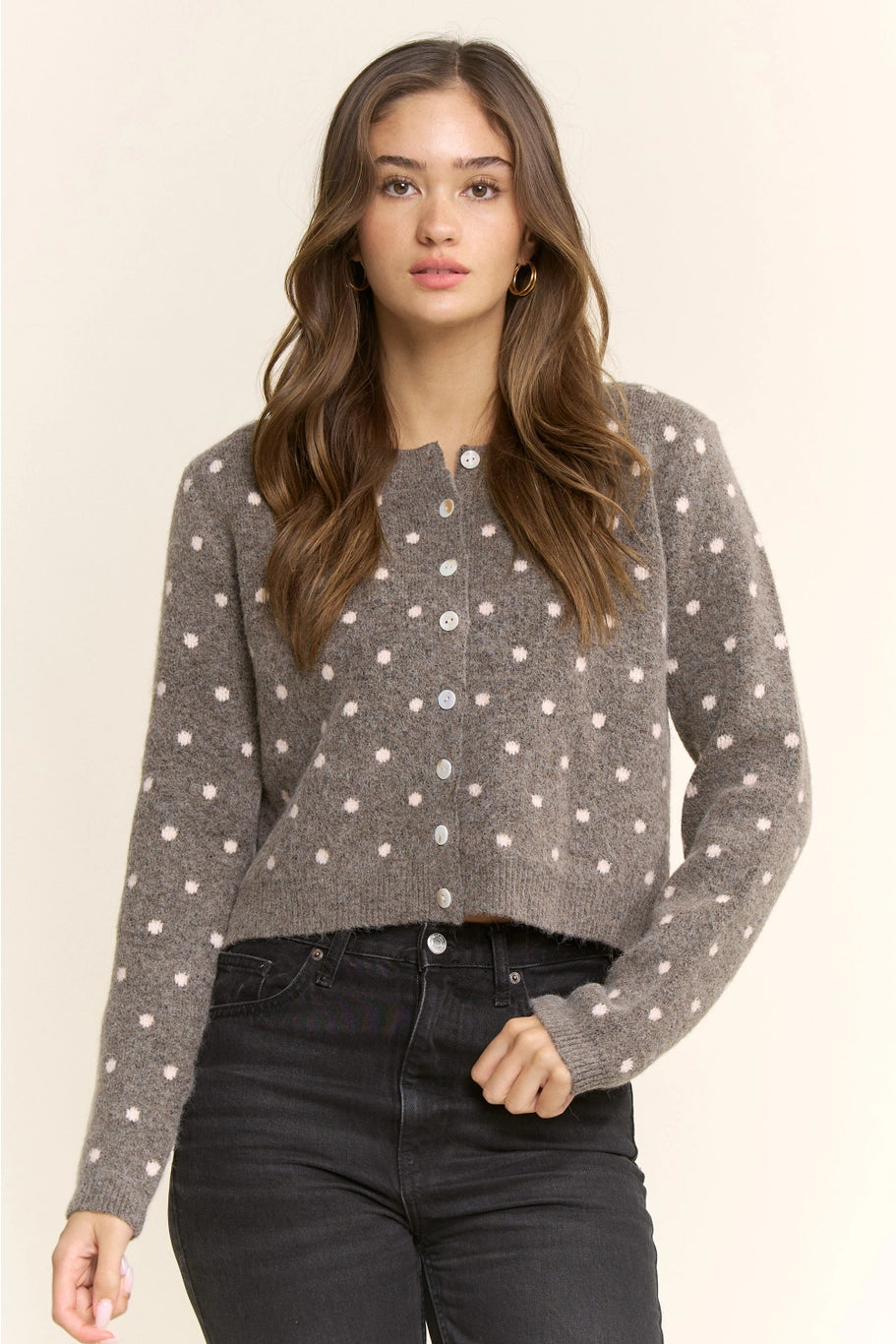 Mabel Polka Dot Cardigan
