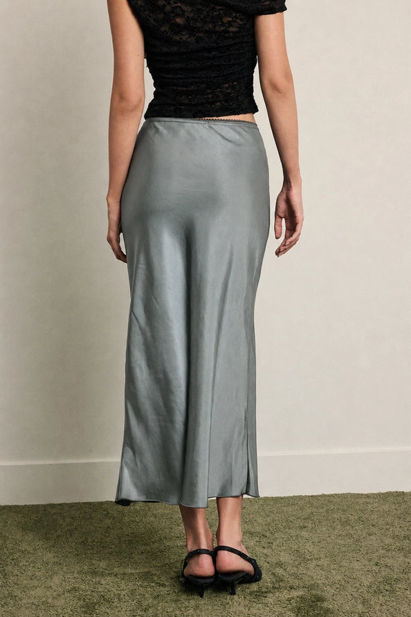 Gillian Satin Flare skirt