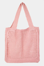 Grid Pattern Knitted Handbag