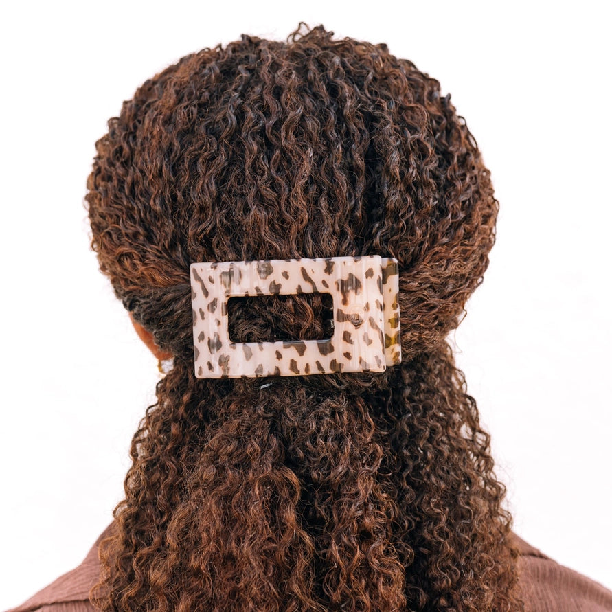 Flat Rectangle Hair Clip Medium