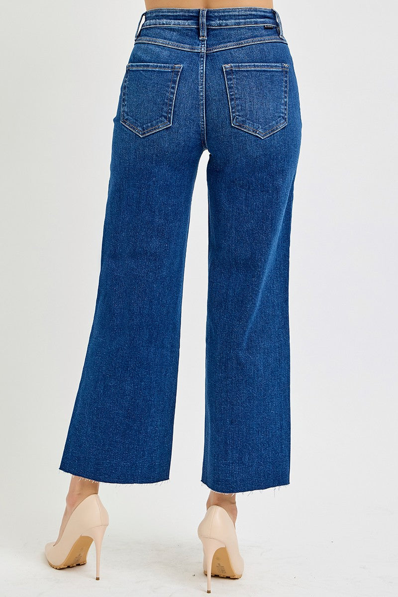 Chelsea Wide Leg Crop Jeans