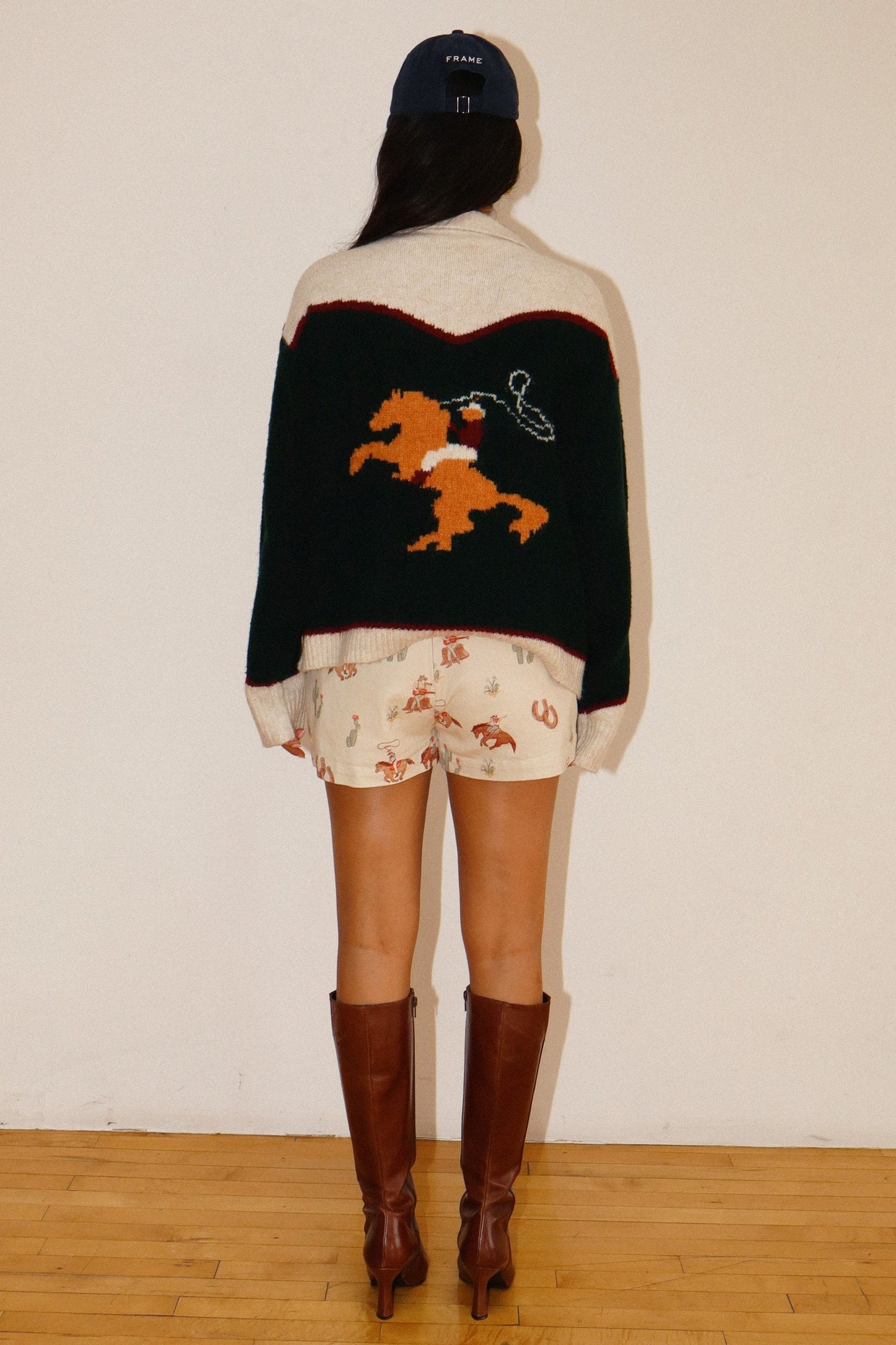 Rodeo Cowboy Zip up Sweater