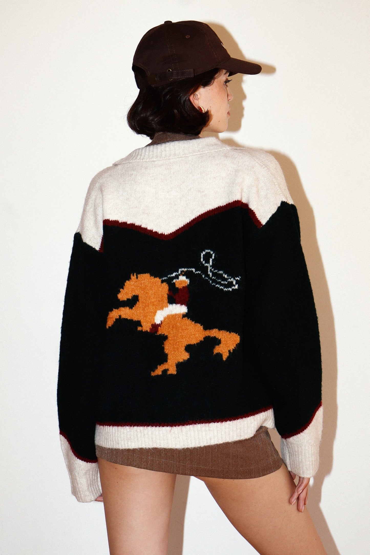 Rodeo Cowboy Zip up Sweater