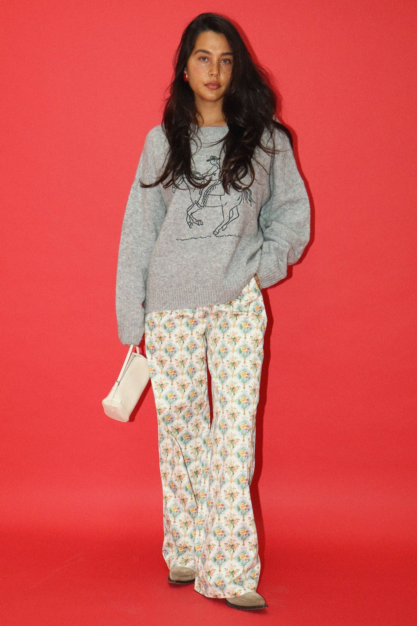 Nellie Western Pullover Knit Sweater Top