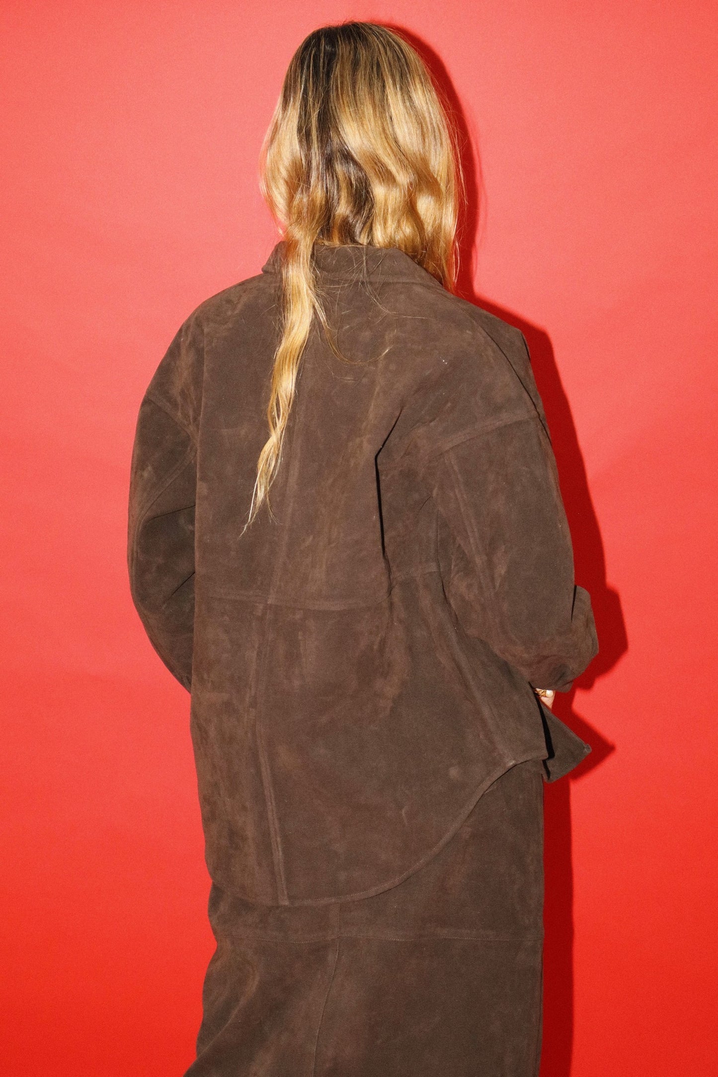 Evelyn Brown Suede Jacket