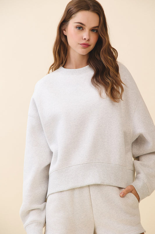 Karli Oversized Crop Sweatshirt
