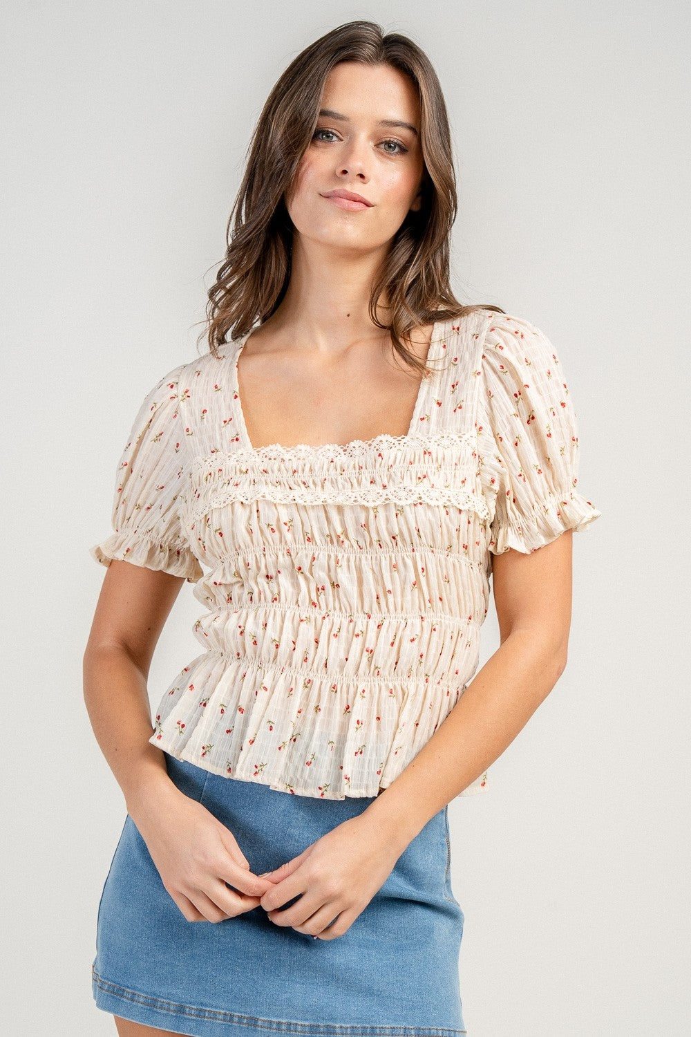 Vera Chiffon Printed Top