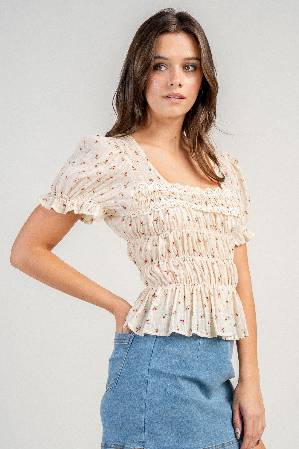 Vera Chiffon Printed Top