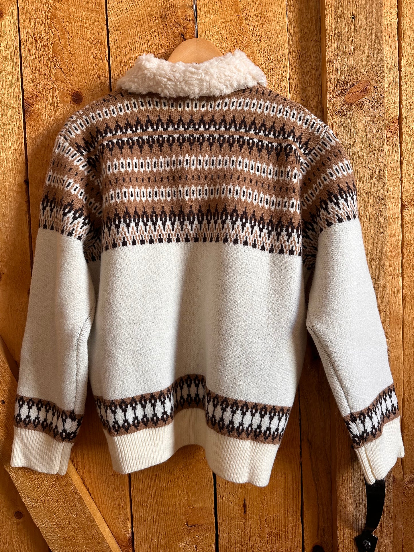 Charlotte Western Knit Zip-UP Sweater Jacket