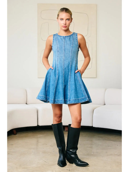 Rosa Denim Mini Dress