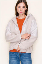 Fleece Zip Up Jacket with Hood