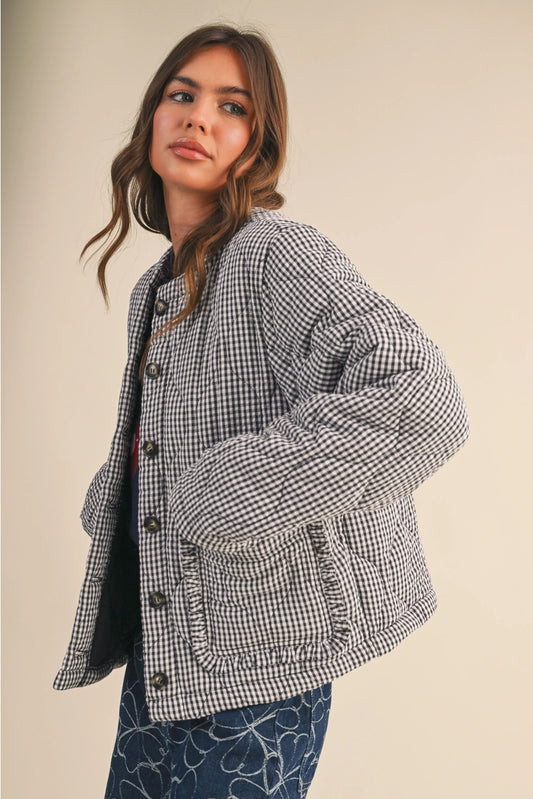 Stevie Plaid Quilted Jacket
