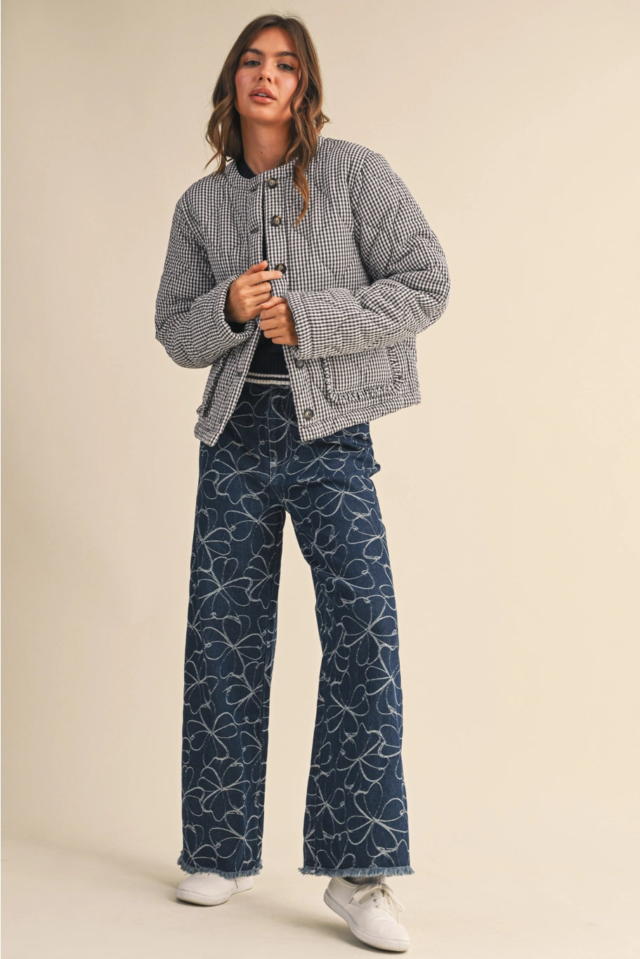 Stevie Plaid Quilted Jacket