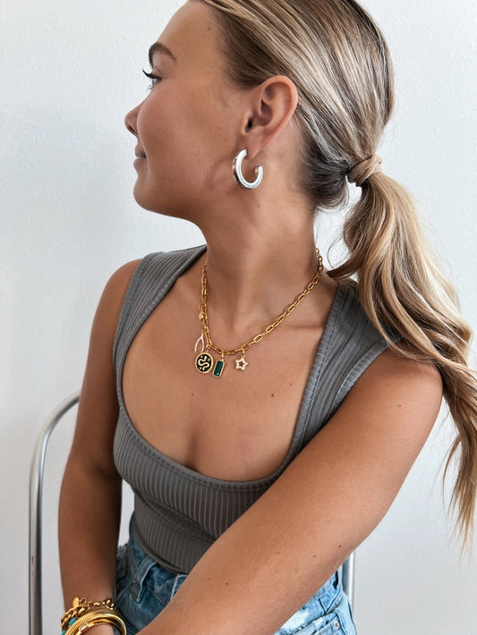 Eilish Everday Silver Large Hoop