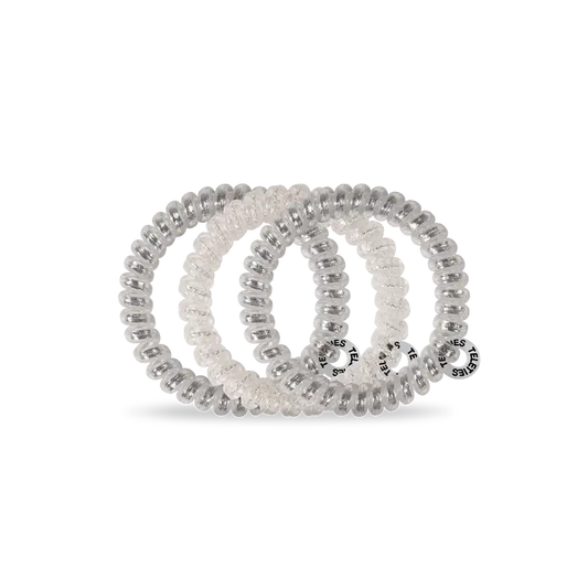 Silver Spiral Hair Ties/Small