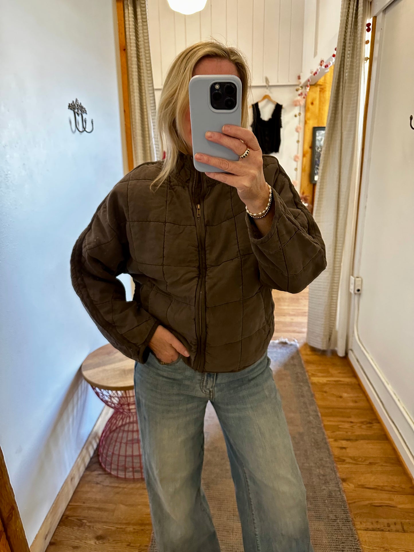 Toby Quilted Jacket/Walnut