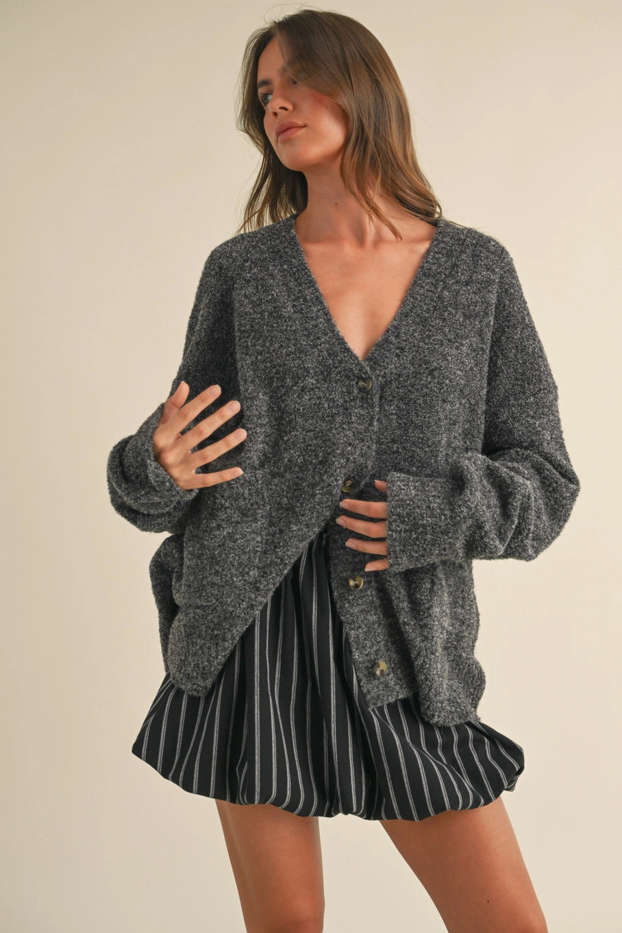 Nova Oversized V neck Cardigan