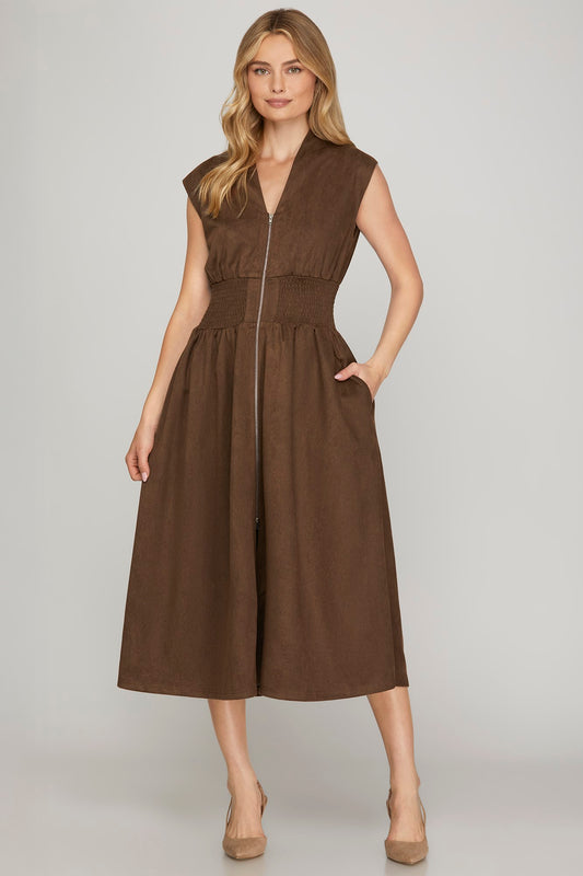 Gwen Midi Zip Dress
