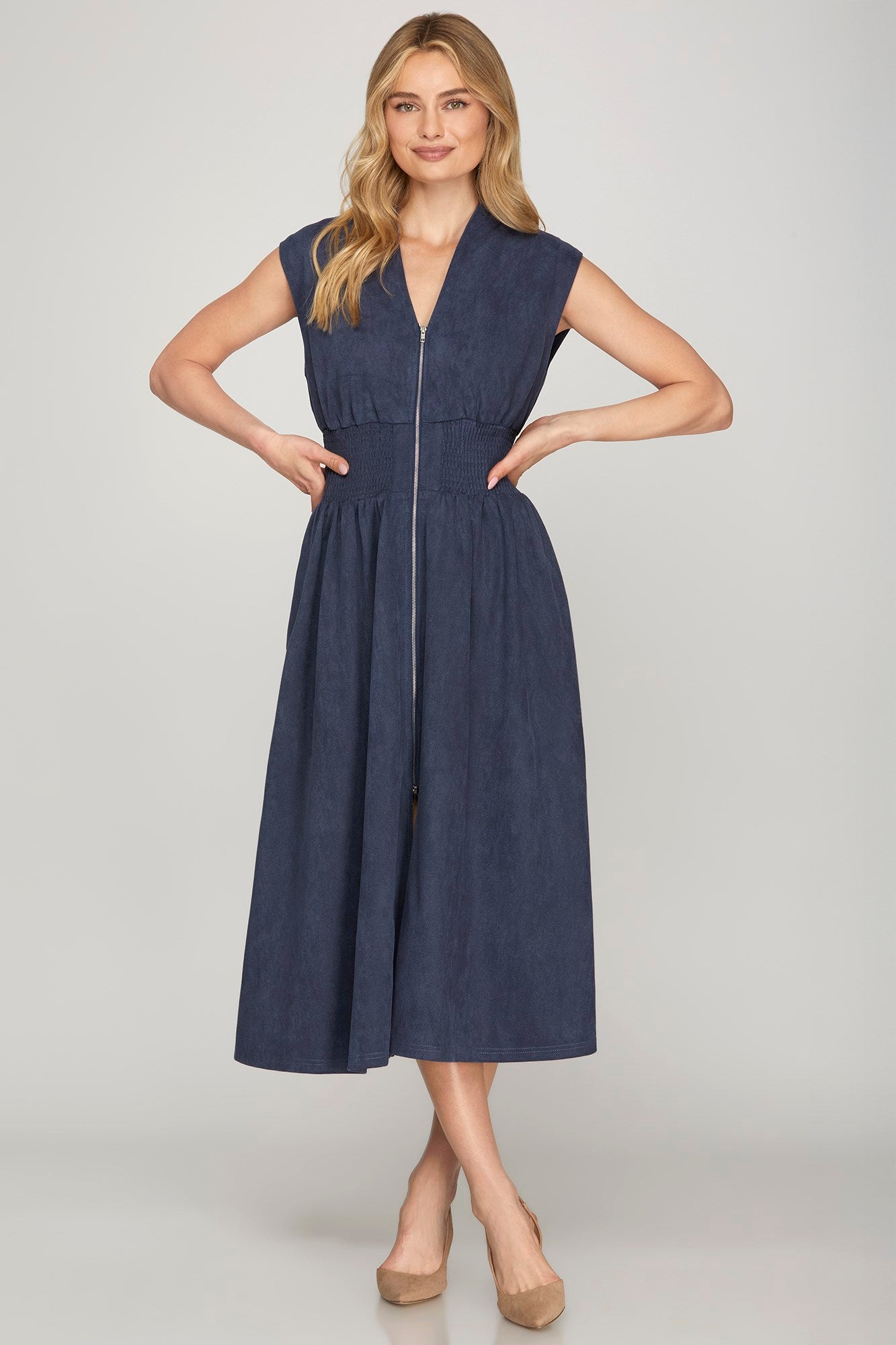 Gwen Midi Zip Dress