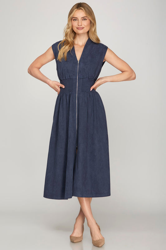 Gwen Midi Zip Dress