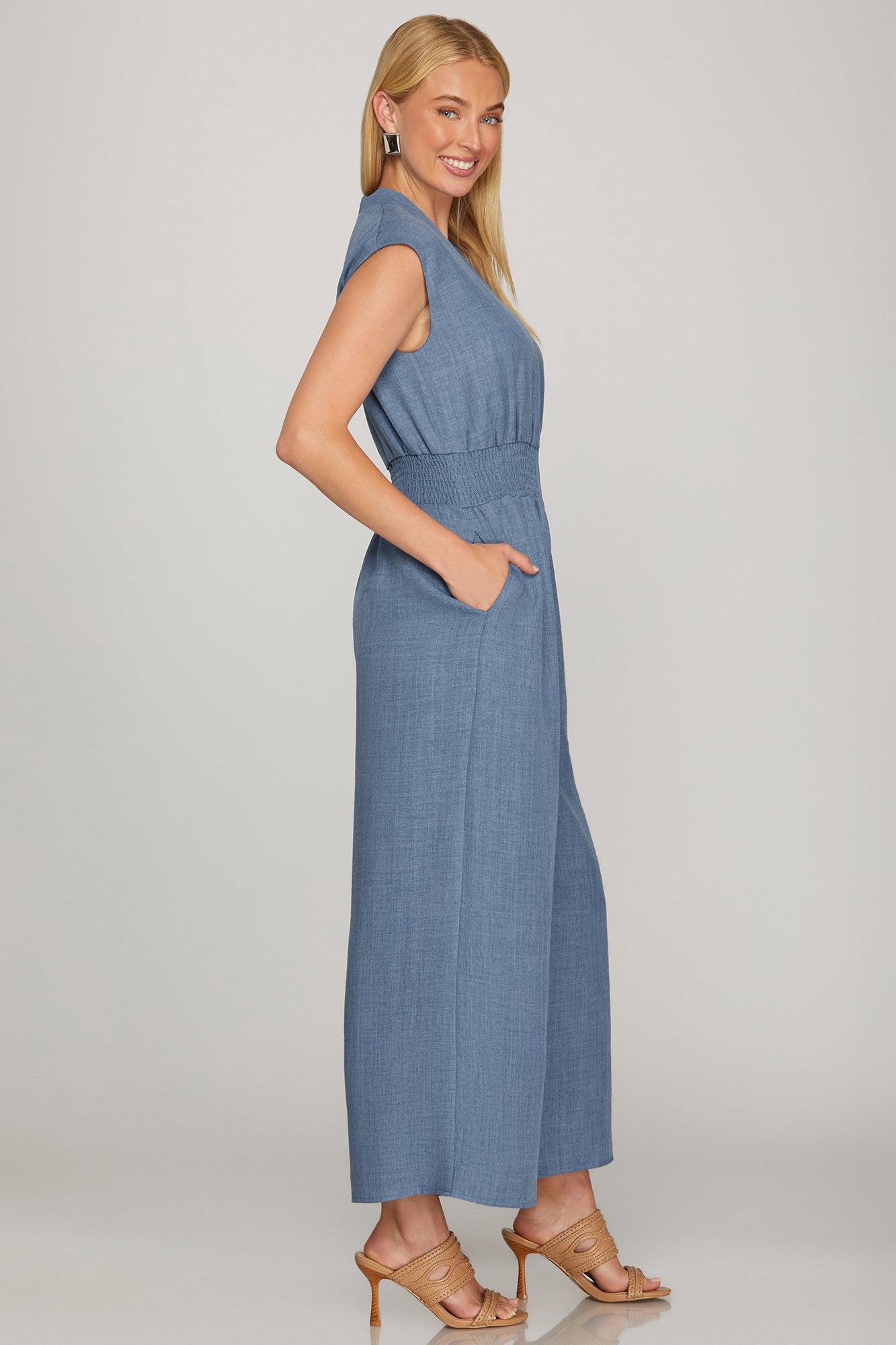 Coco Front Zip Wide Leg Jumpsuit