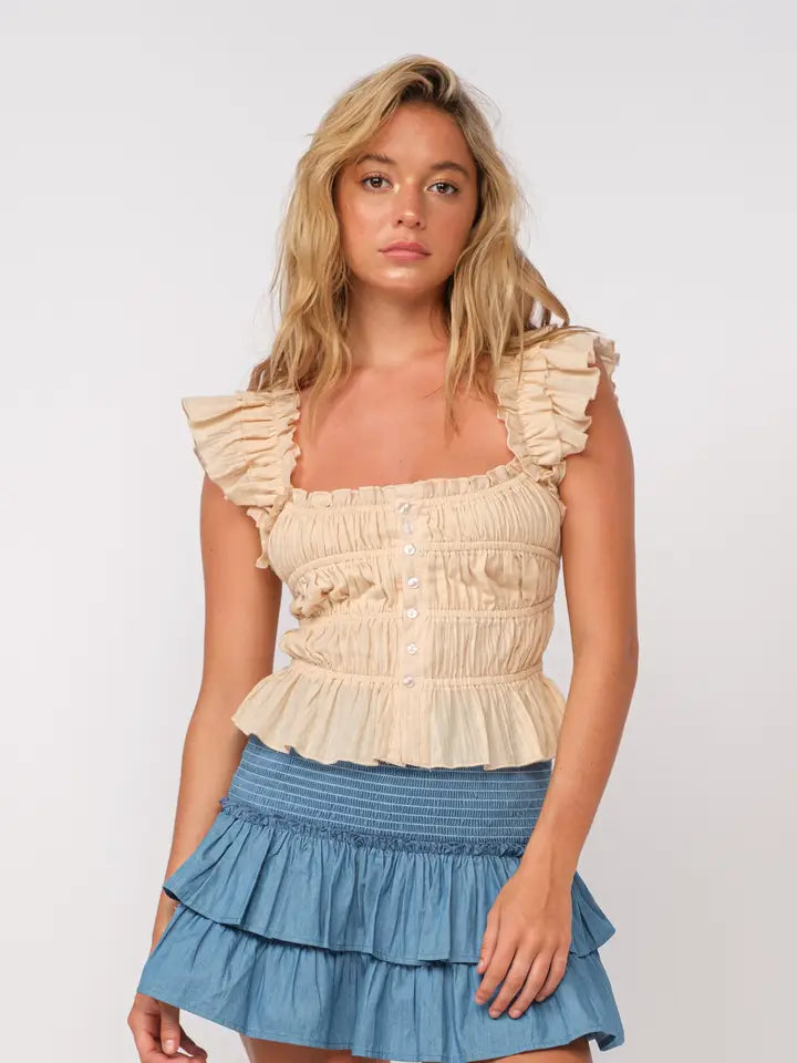 Bella Ruffle Top