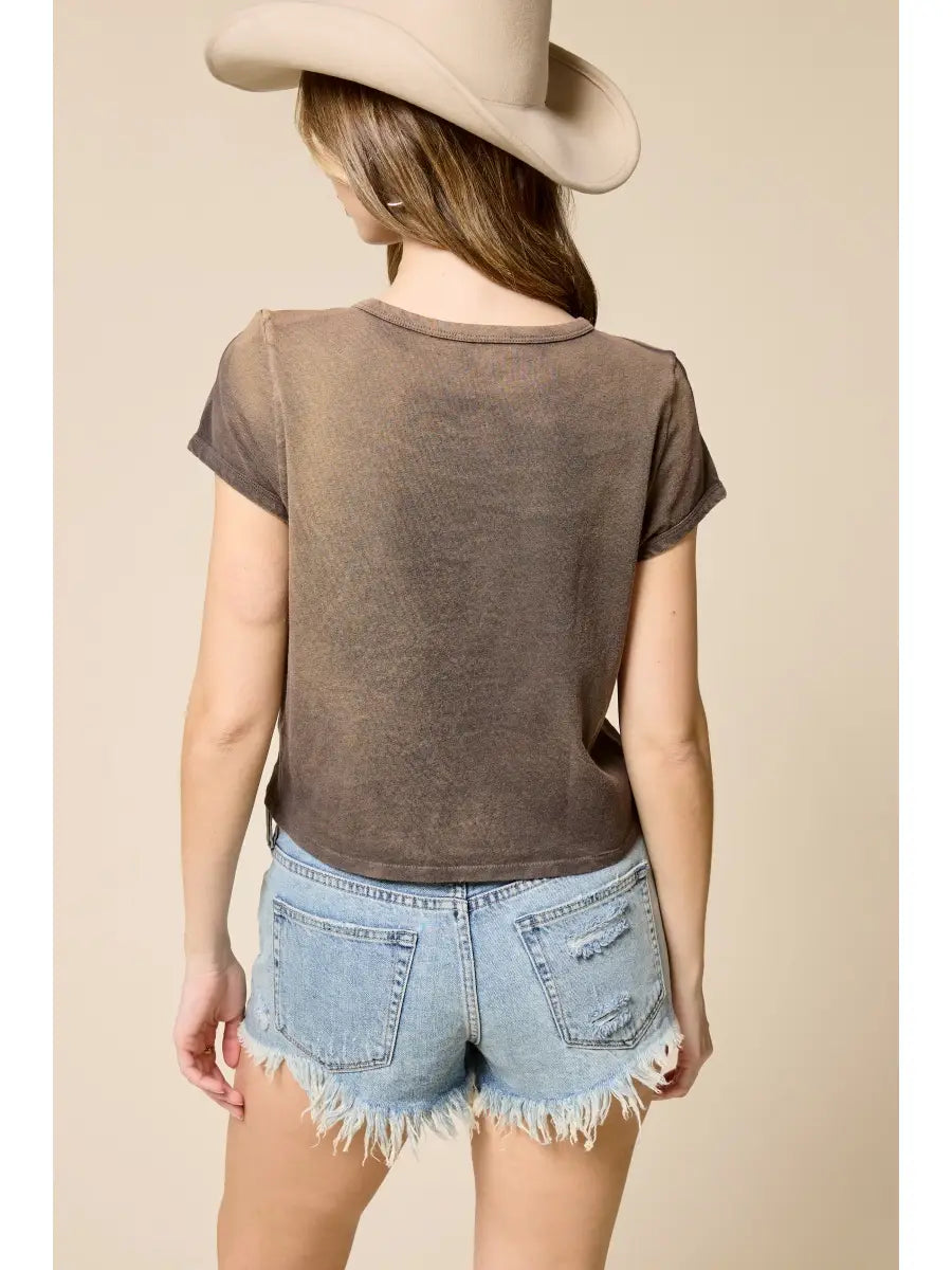 Freebird Graphic Tee/Espresso