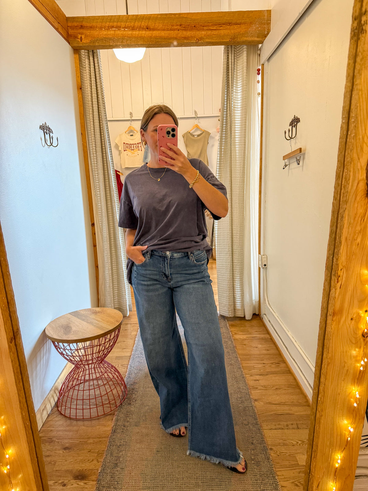 Marlowe Slouchy Wide Leg w/Fray Hem Jeans