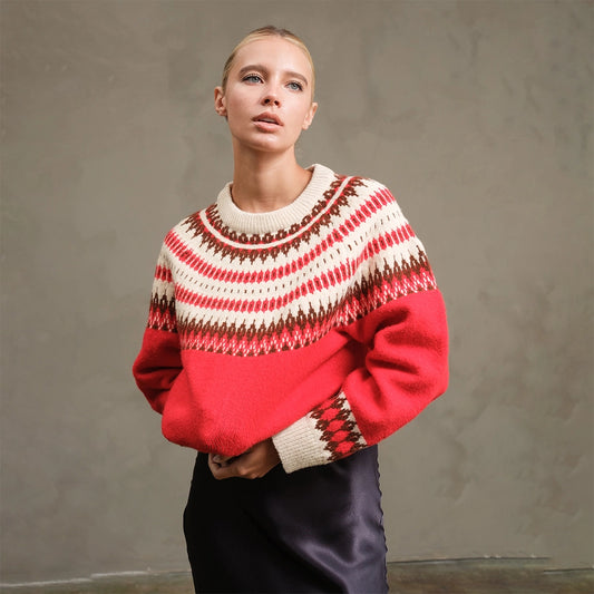 Pheobe Nordic Pattern Sweater