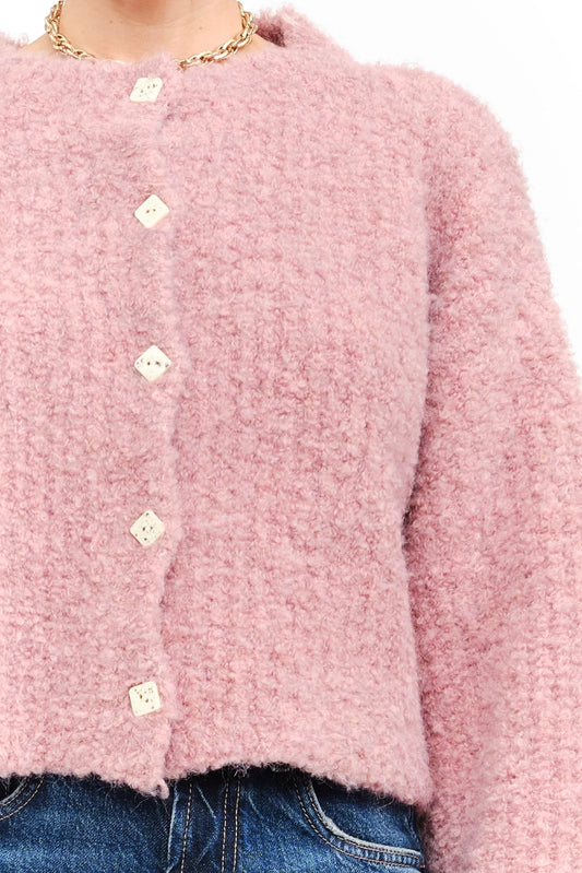 Rachel Blush Cardigan