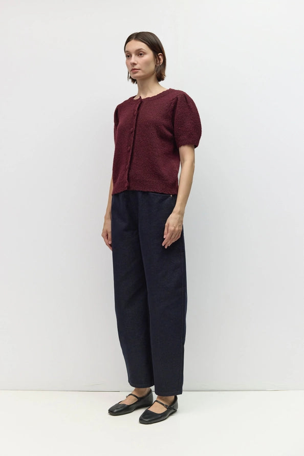 Mary Kate Sweater Top/Burgundy