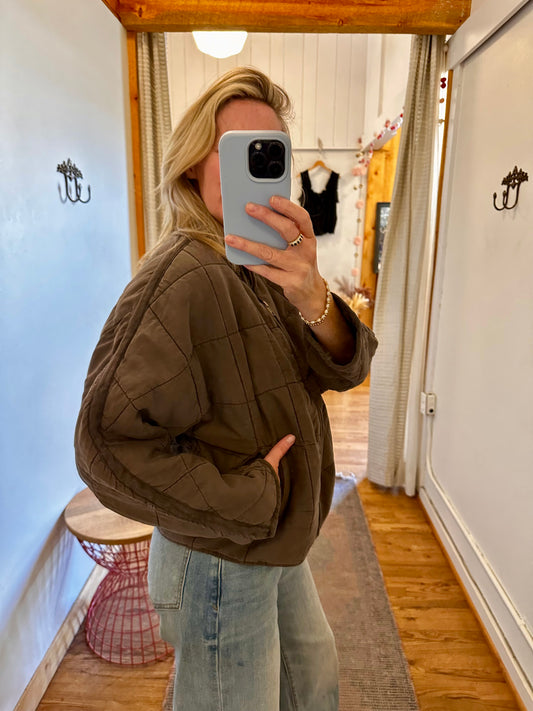 Toby Quilted Jacket/Walnut