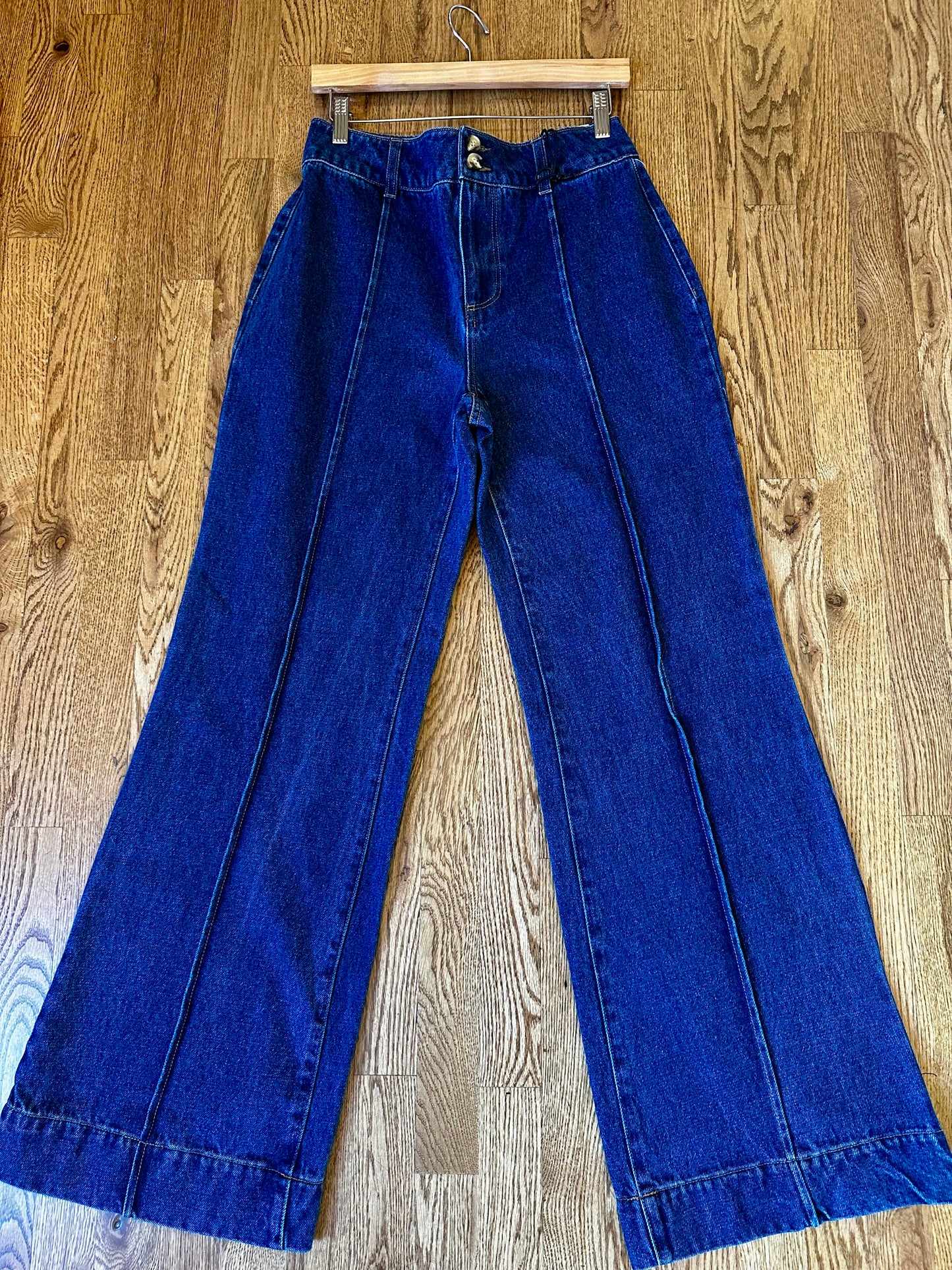 Beth Ankle Length Flare Dark Denim