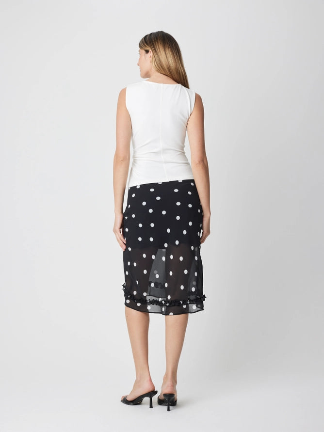 Josephine Twist Top/White