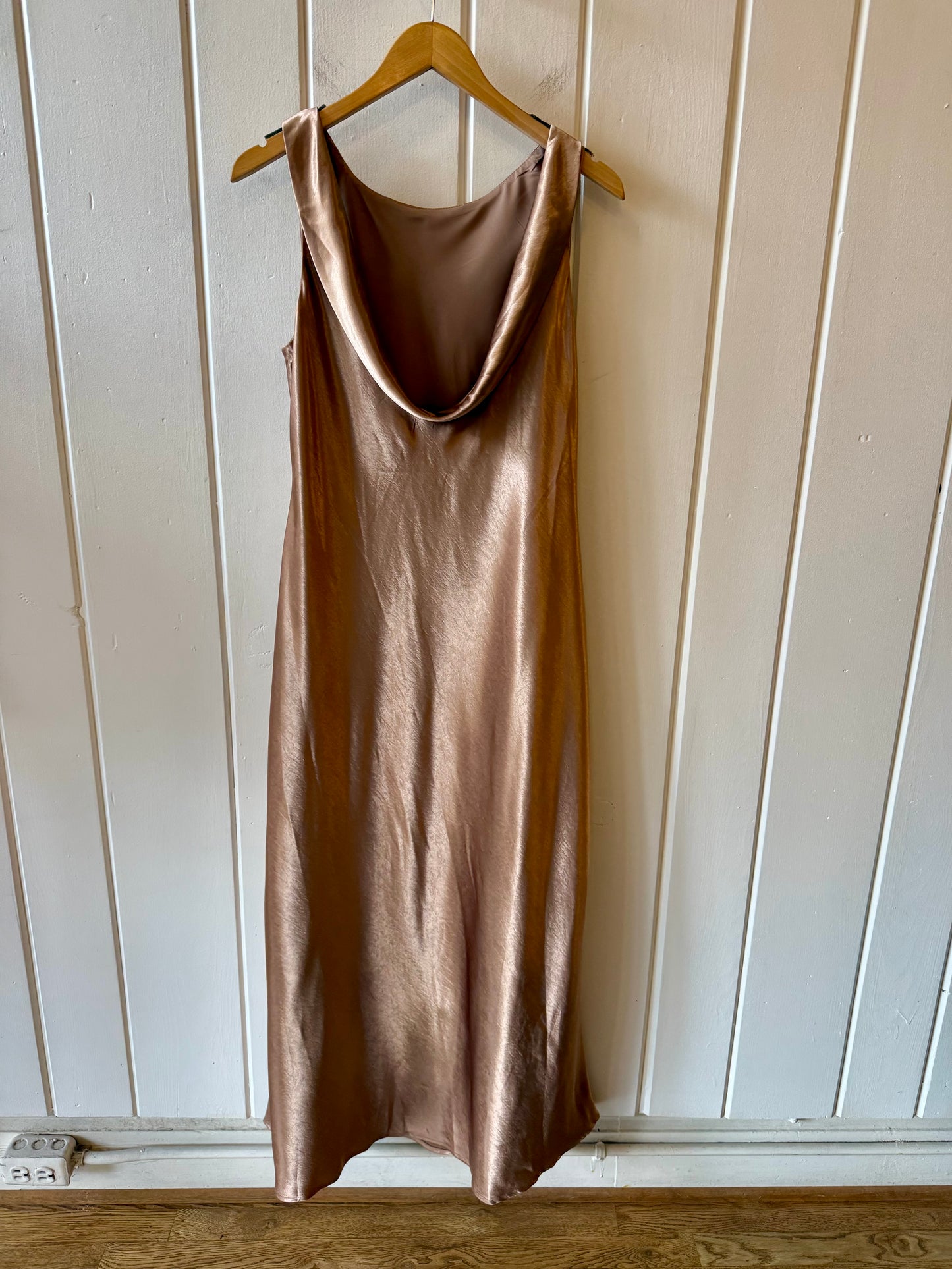 Veda Satin Maxi Dress/Mocha