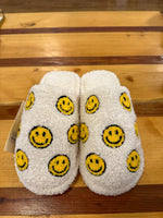 Happy Face Embroidered Slippers